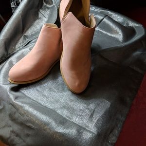 Ladies Pink Ankle Boots